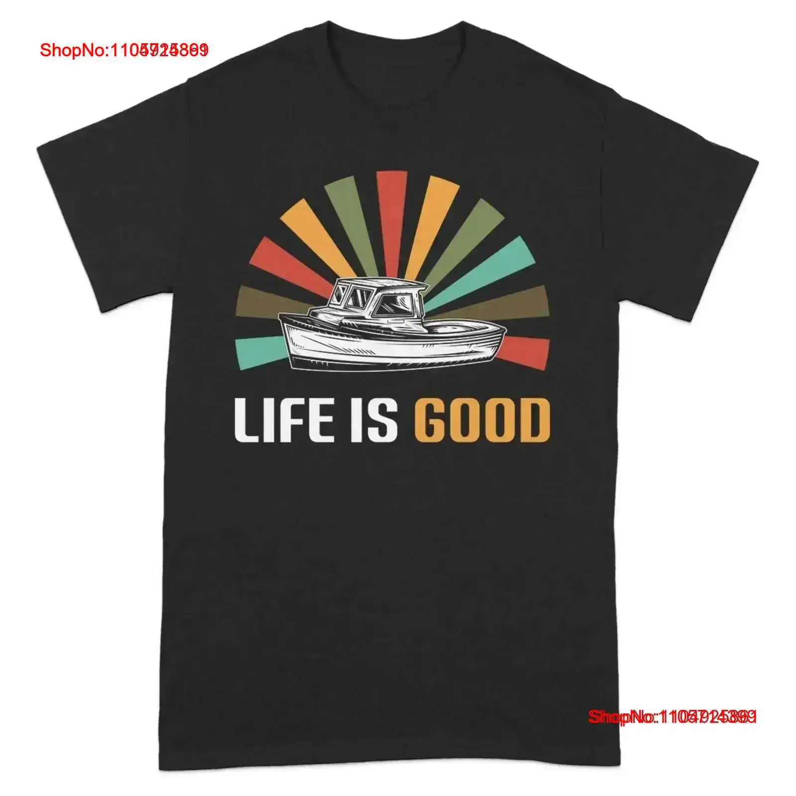 Outdoor Adventure Ideas - Retro Sunburst Balıkçı Tişörtü Erkekler İçin