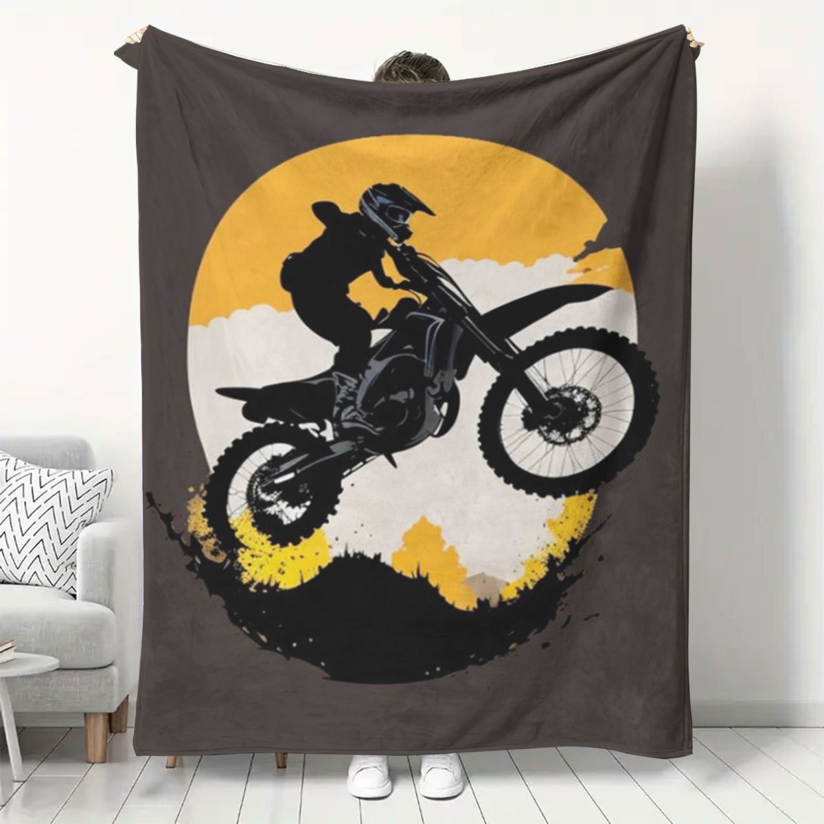 Outdoor Adventure Ideas - Premium Motokros Arazi Motosikleti Grafikli Gün