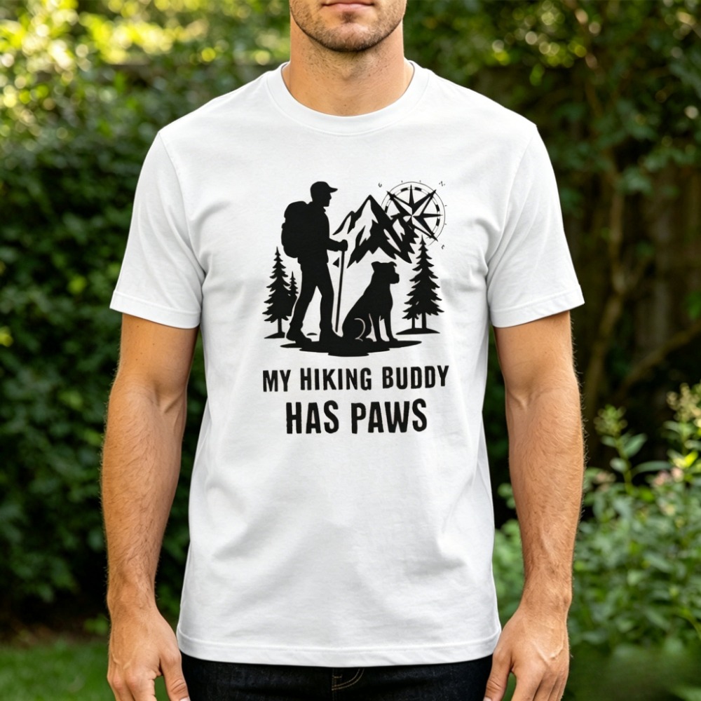 Outdoor Adventure Ideas - Yürüyüş Erkek Tişörtü Köpek Sever Açık