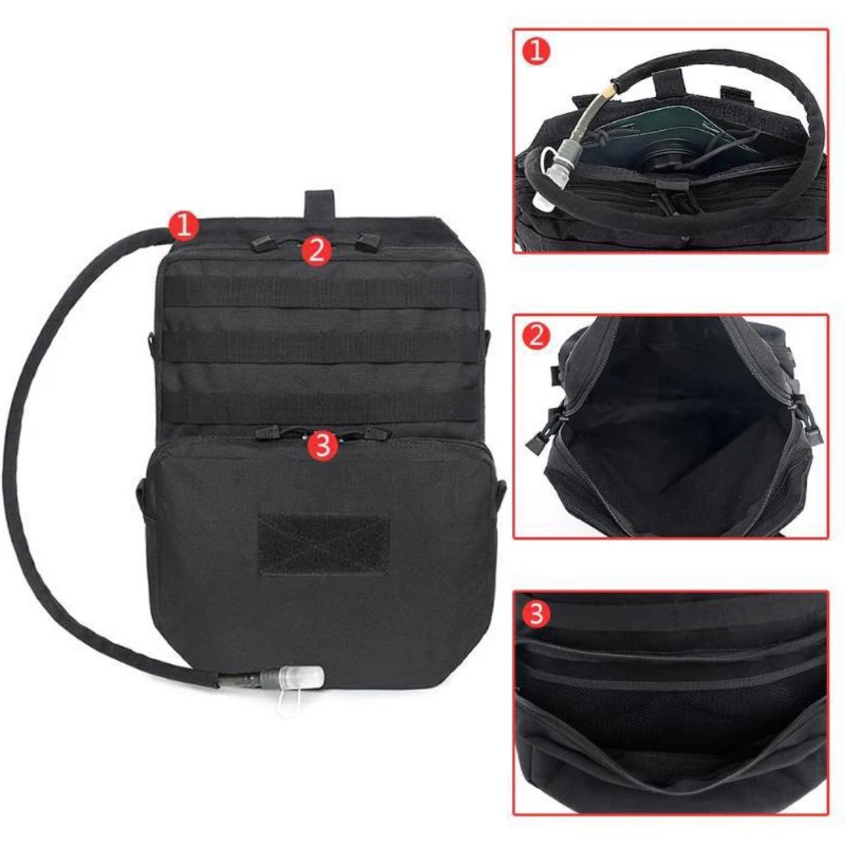 Açık Molle çanta kamp sıvı alı - Outdoor Adventure Vest incelemesi ve fiyatı